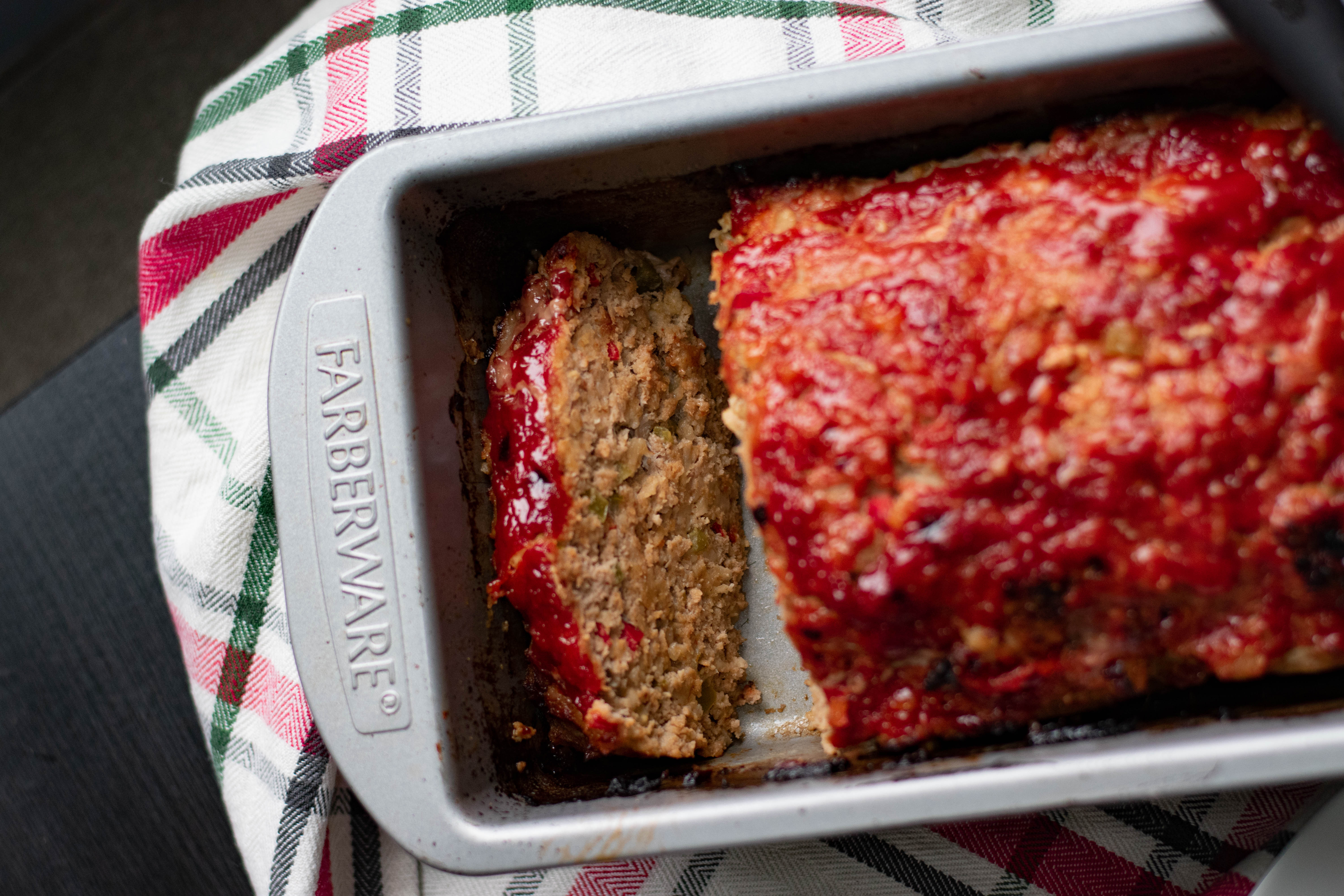 Sheet Pan Healthy Turkey Meatloaf (Grain Free, Egg Free)