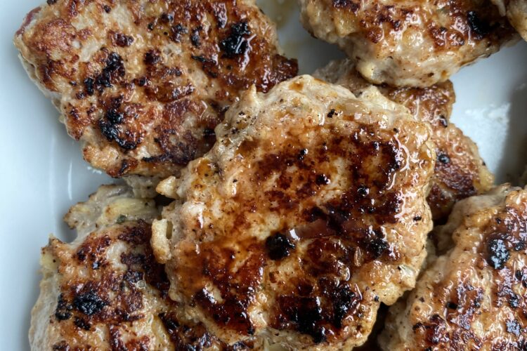 homemade chicken apple sausage